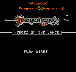 Advanced Dungeons & Dragons - Heroes of the Lance (Japan) Title Screen